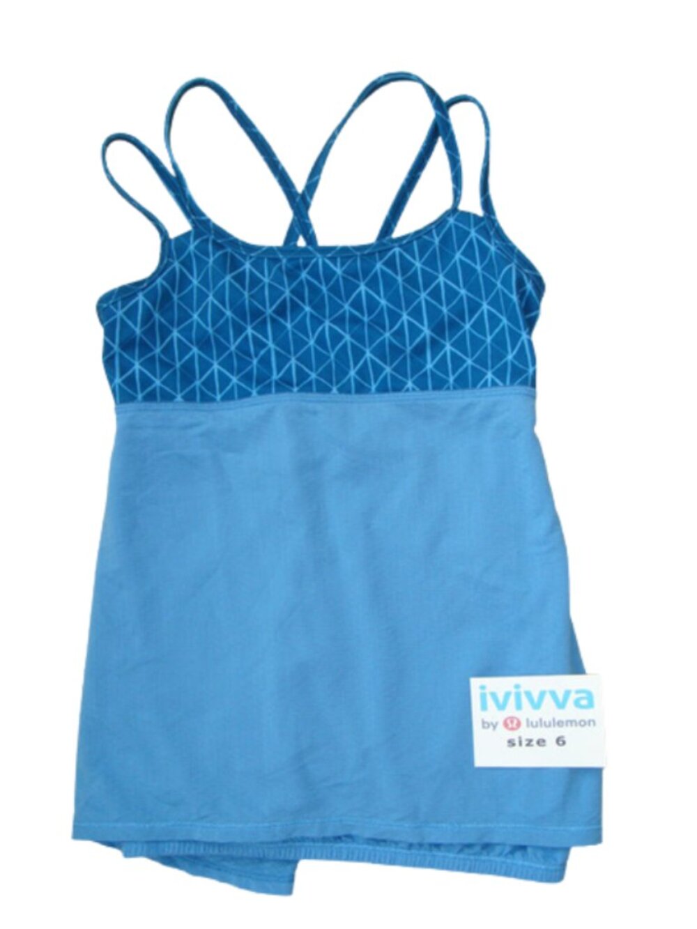 Ivivva Girl by Lululemon🍋 Tank top blue size 6